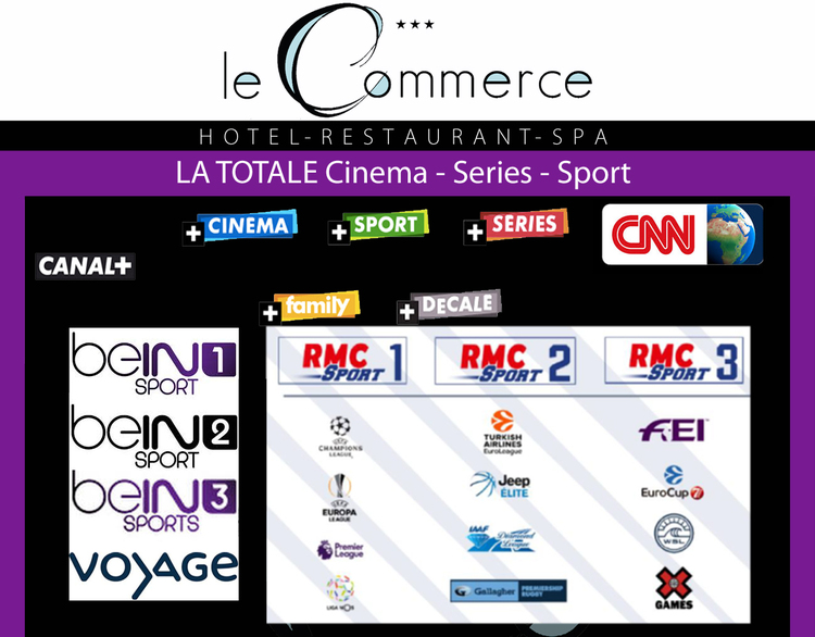 chaines TV 2017 Le Commerce